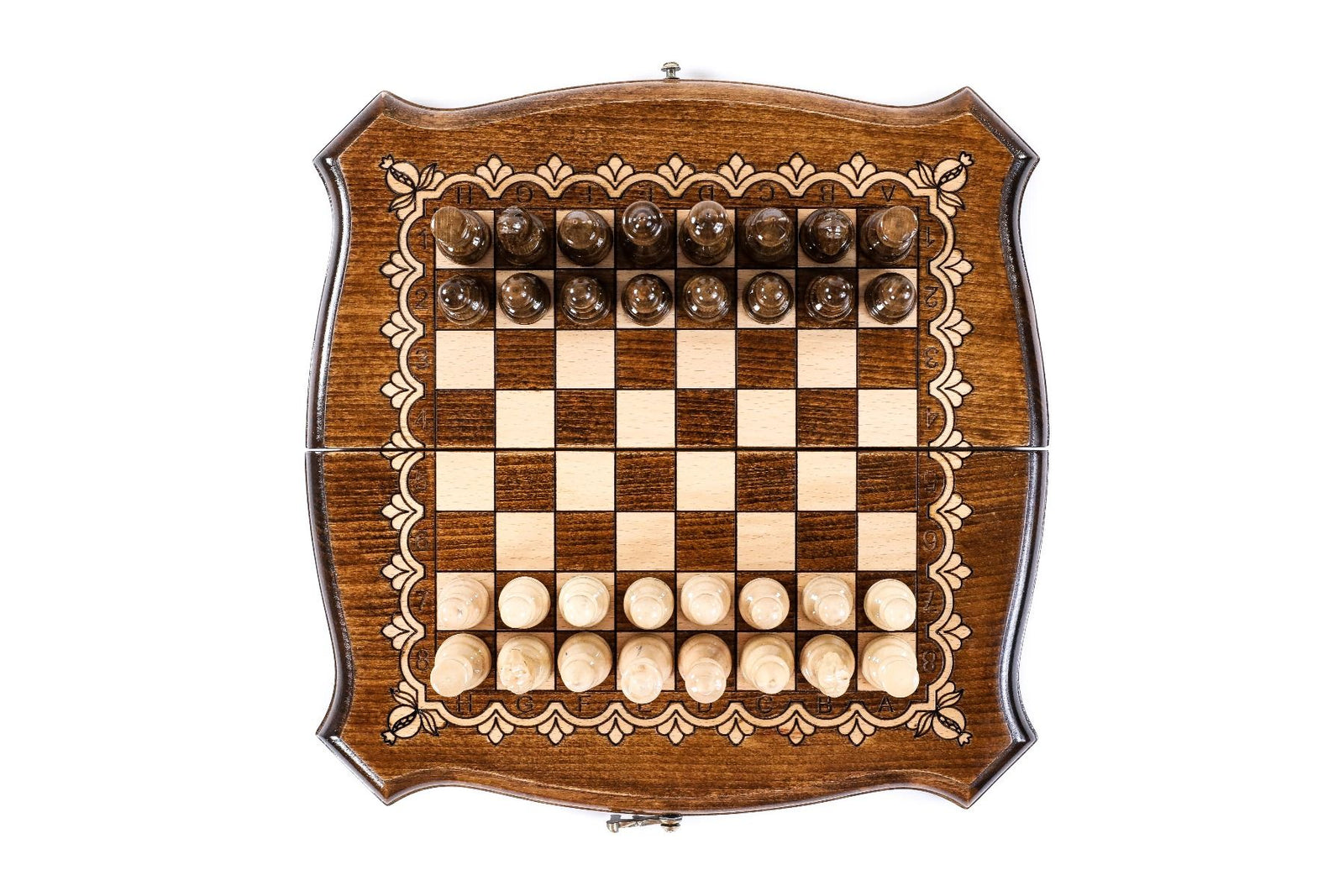 Wooden Chess & Backgammon 30 cm | 11.8" - Unumperfectus