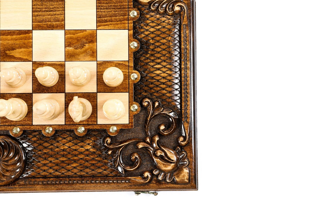 Chess-backgammon classic Eternity with patterns - Unumperfectus
