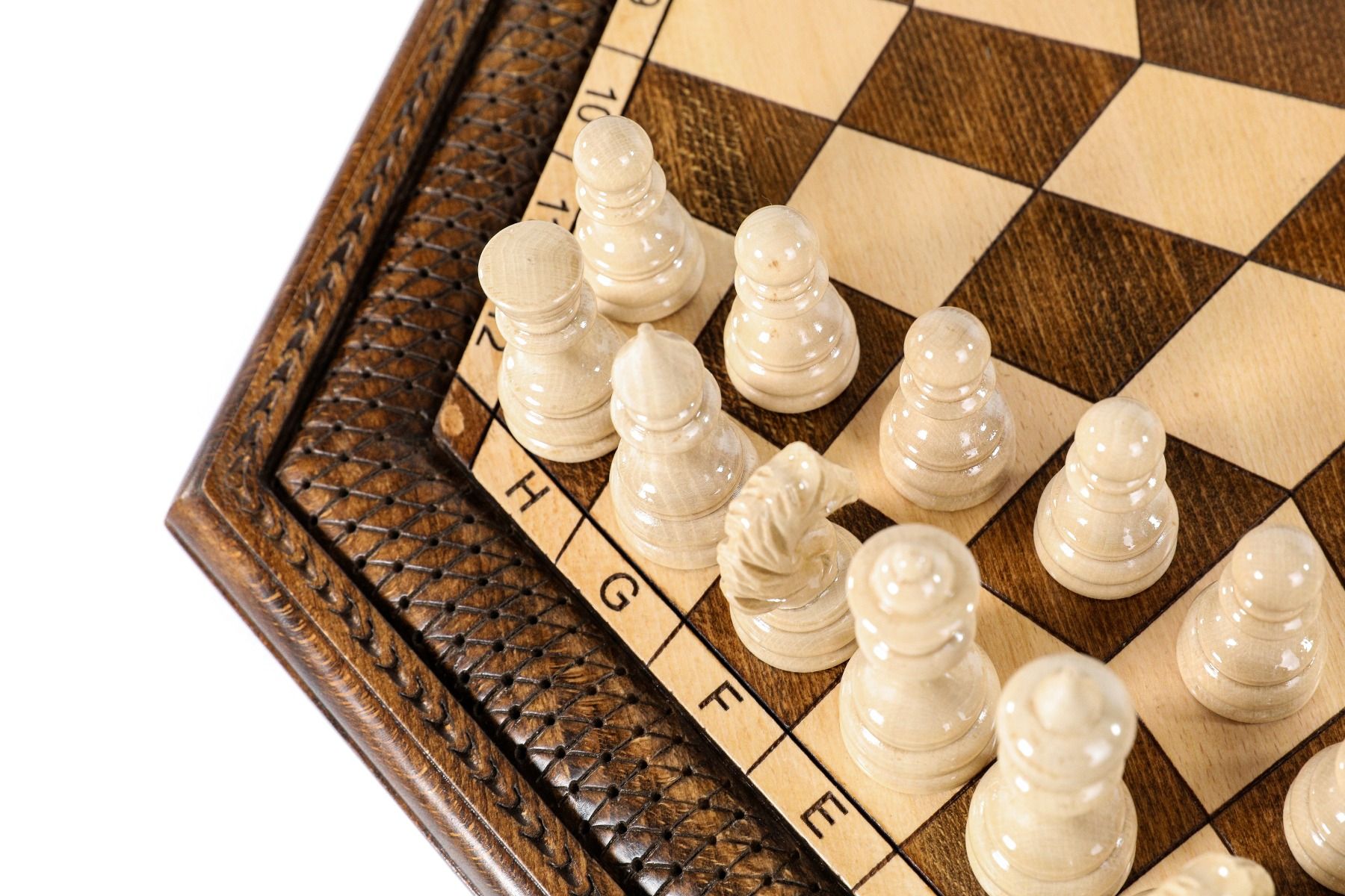 Wooden Chess Set For Three Player 60 cm | 24.7" - Unumperfectus