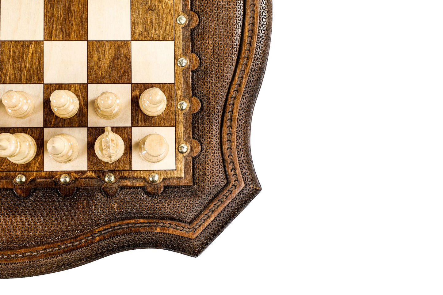 Chess Table with Contour Outline by Hrachya Ohanyan