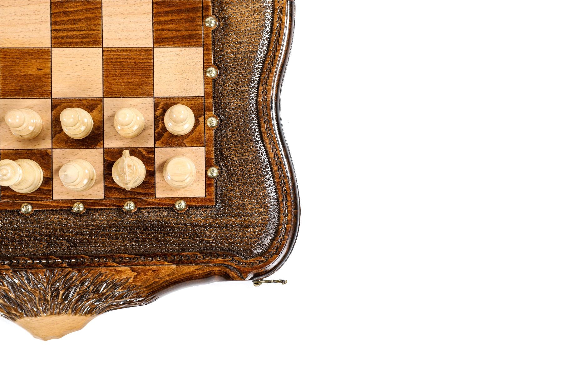 Chess-backgammon with copyrighted Mount Ararat outline - Unumperfectus