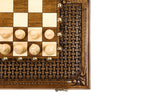 Chess-backgammon with an ornamental braid pattern classic