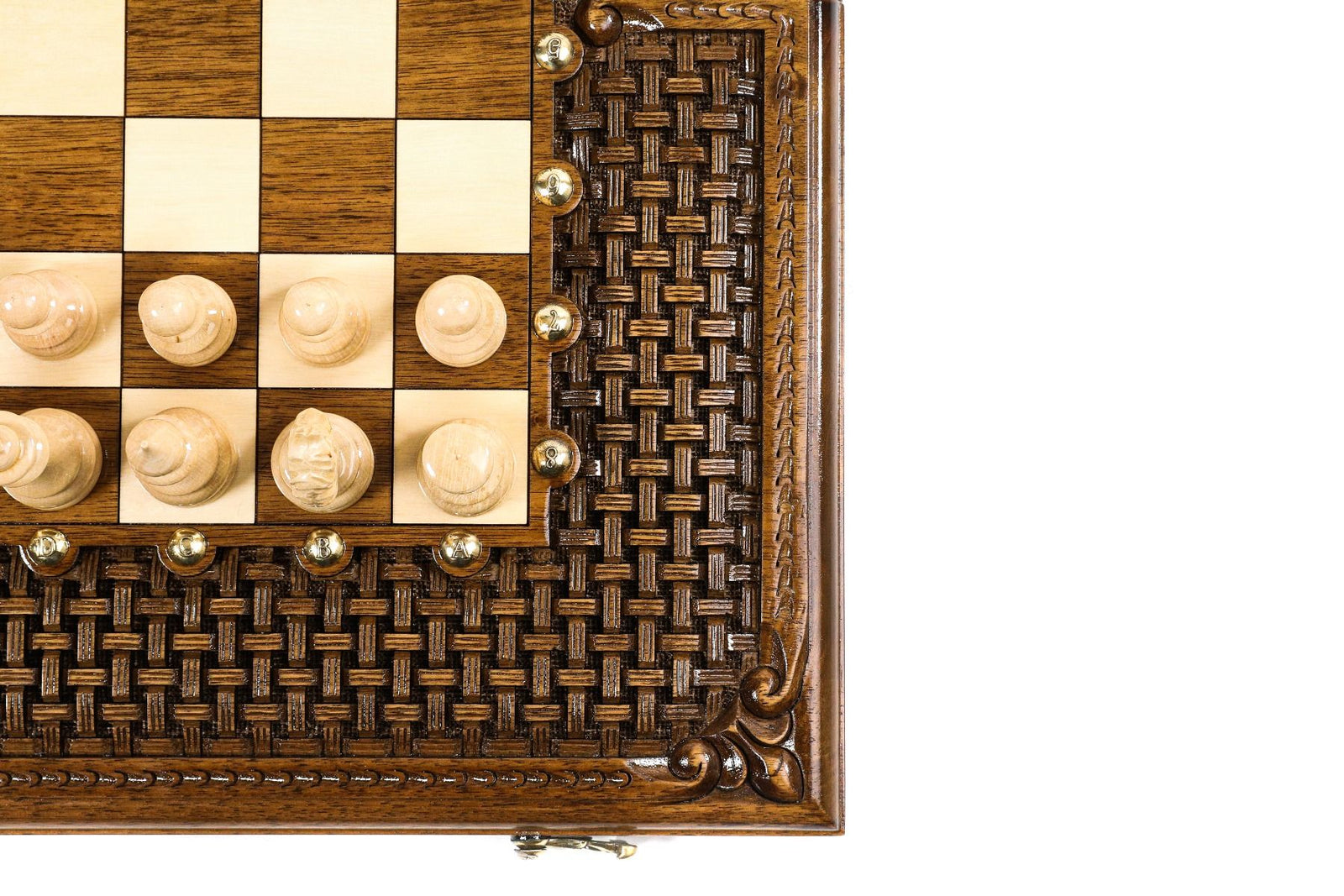 Chess-backgammon with an ornamental braid pattern classic - Unumperfectus
