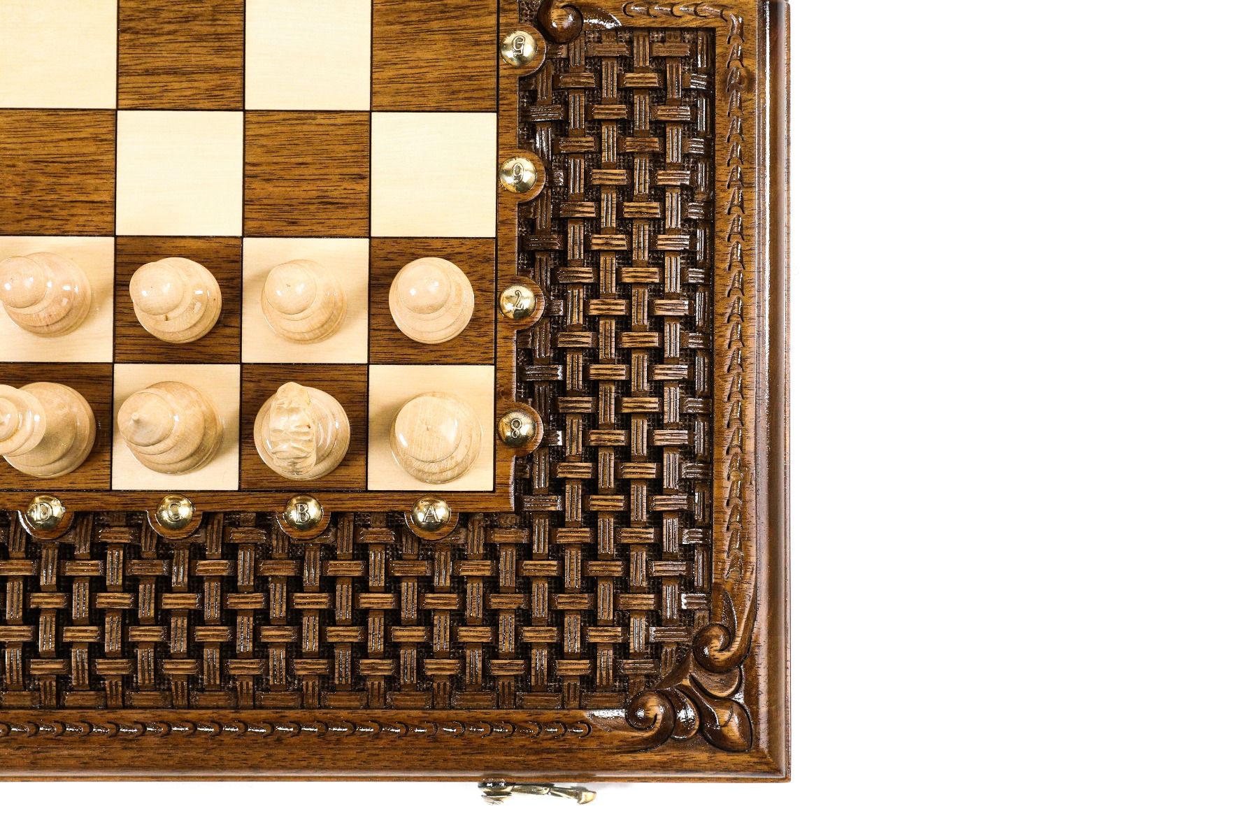 Chess-backgammon with an ornamental braid pattern classic - Unumperfectus