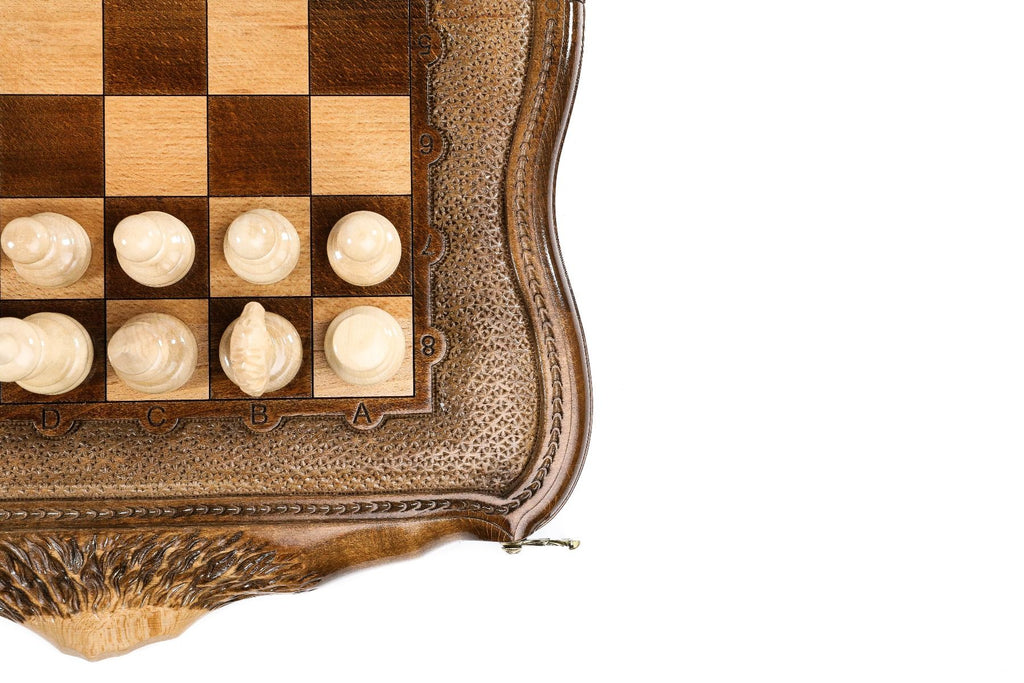 Mount Ararat Wooden Chess & Backgammon Board - Unumperfectus