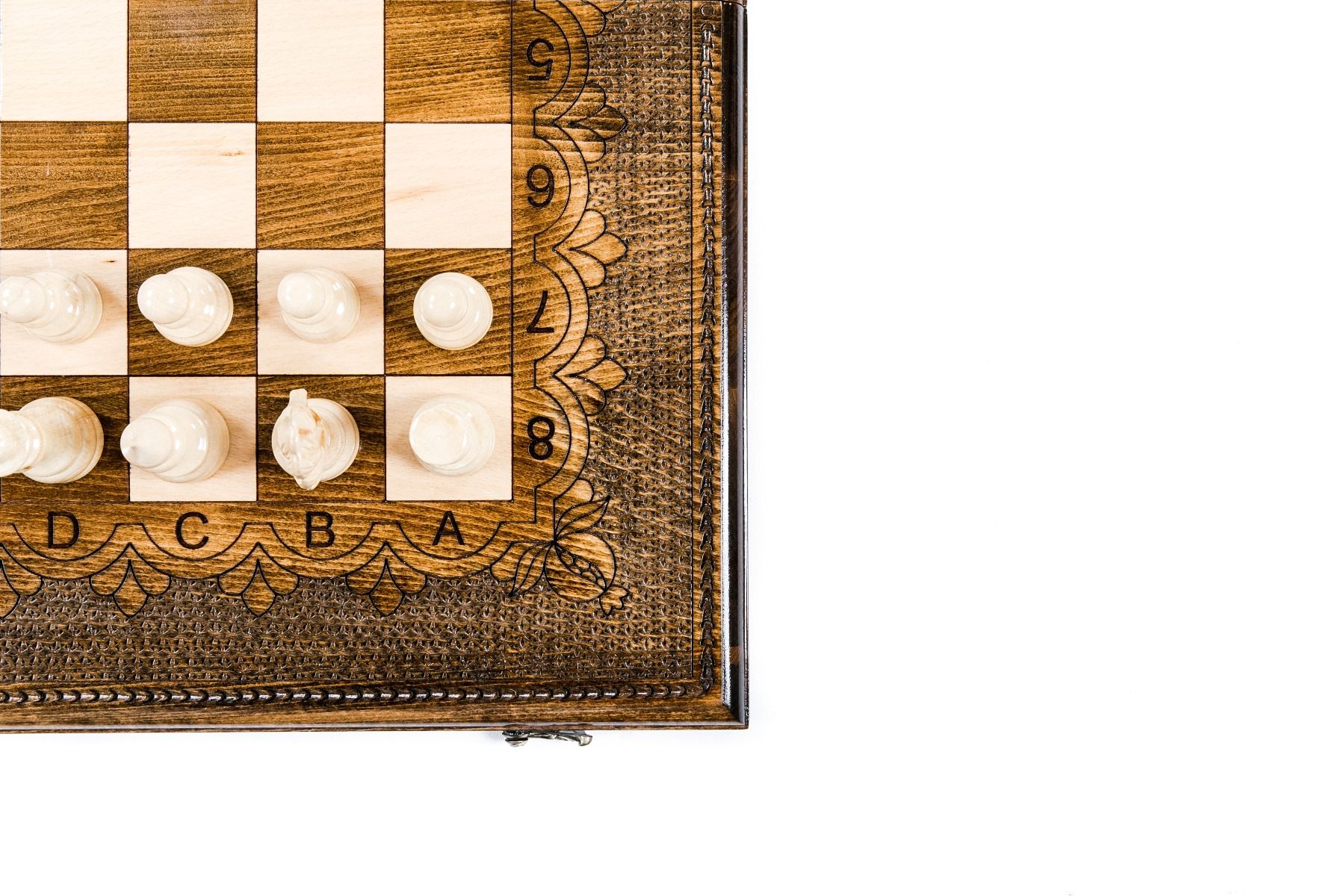 Chess Set & Backgammon Board Classic 60 cm | 23.6" - Unumperfectus