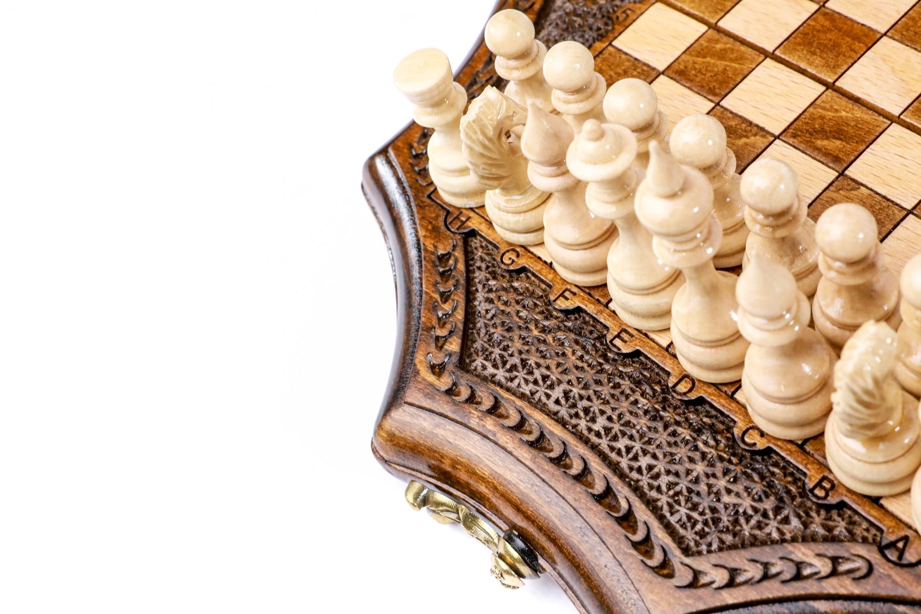 Handmade Chess Set With Star-Shaped 24 cm / 9.4" - Unumperfectus