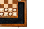 Carved Eternity chess set - detail of the carved border