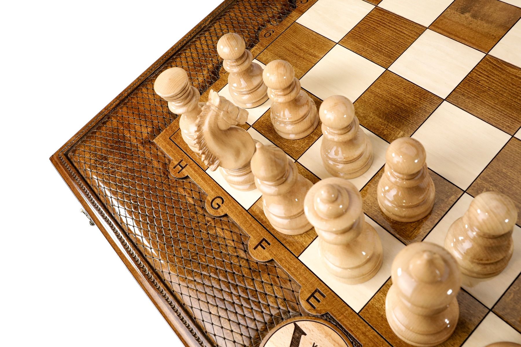 Classic Carved Chess Set Classic Large 100 cm | 39,4" - Unumperfectus