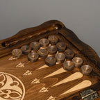 Luxury Backgammon Set – Ornate Design with Bronze Details