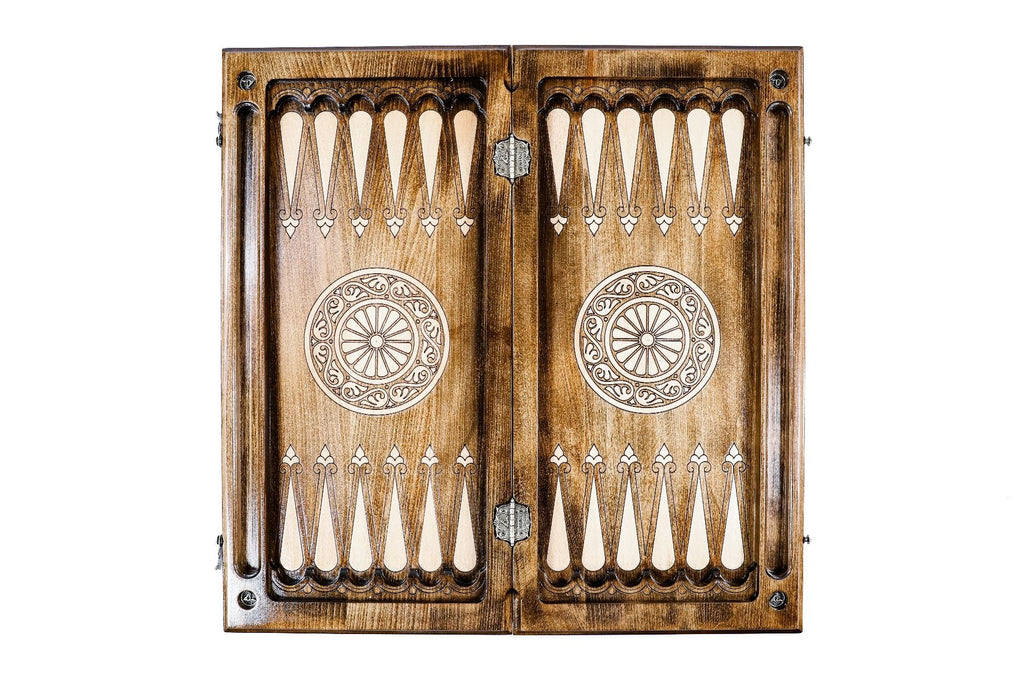Chess Set & Backgammon Board Classic 60 cm | 23.6" - Unumperfectus