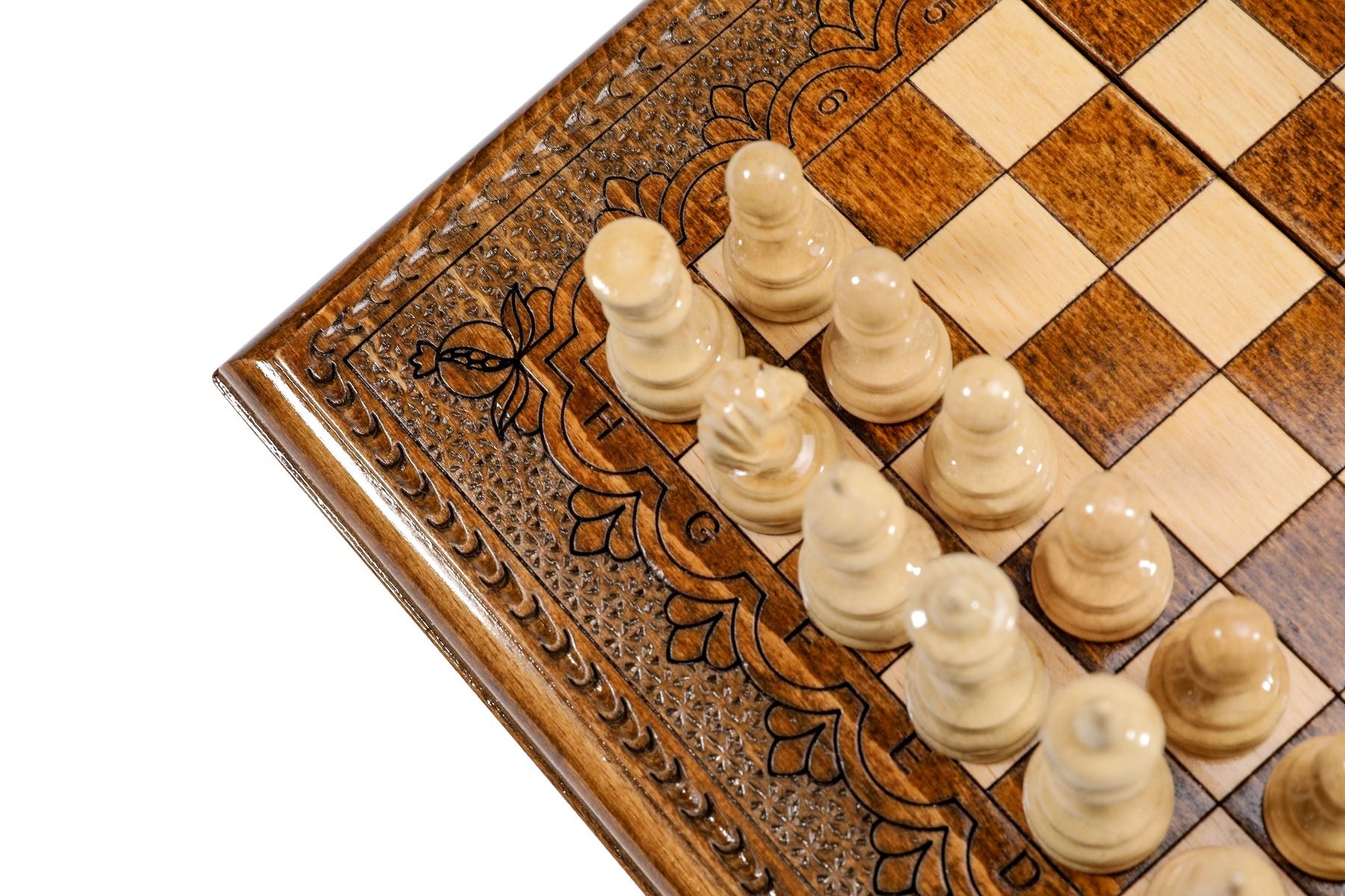 Classic Wooden Chess & Backgammon Board - Unumperfectus