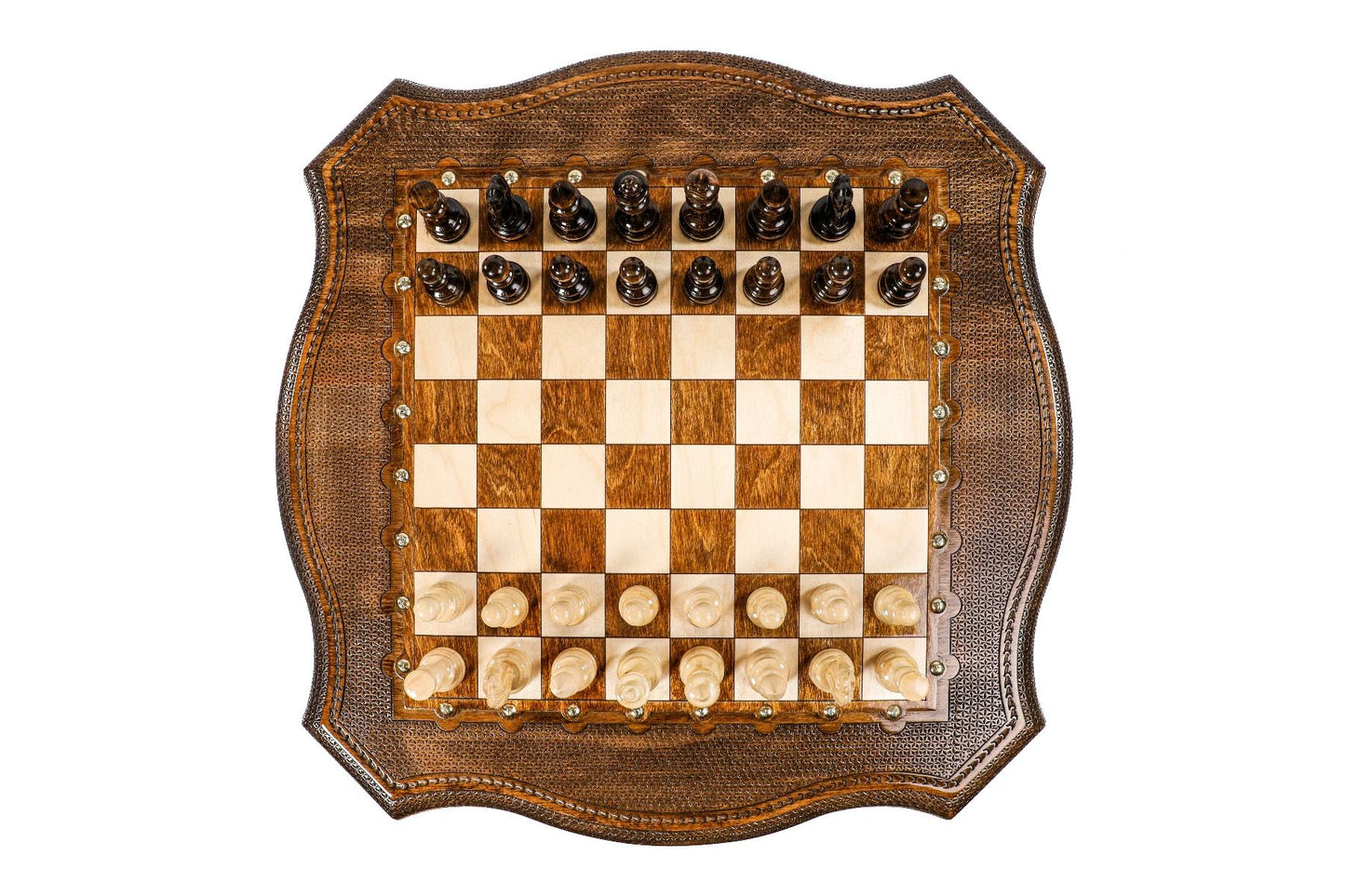 Exquisite Handmade Luxury Chess Table - Artisan Crafted