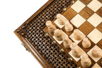 Chess-backgammon with an ornamental braid pattern classic