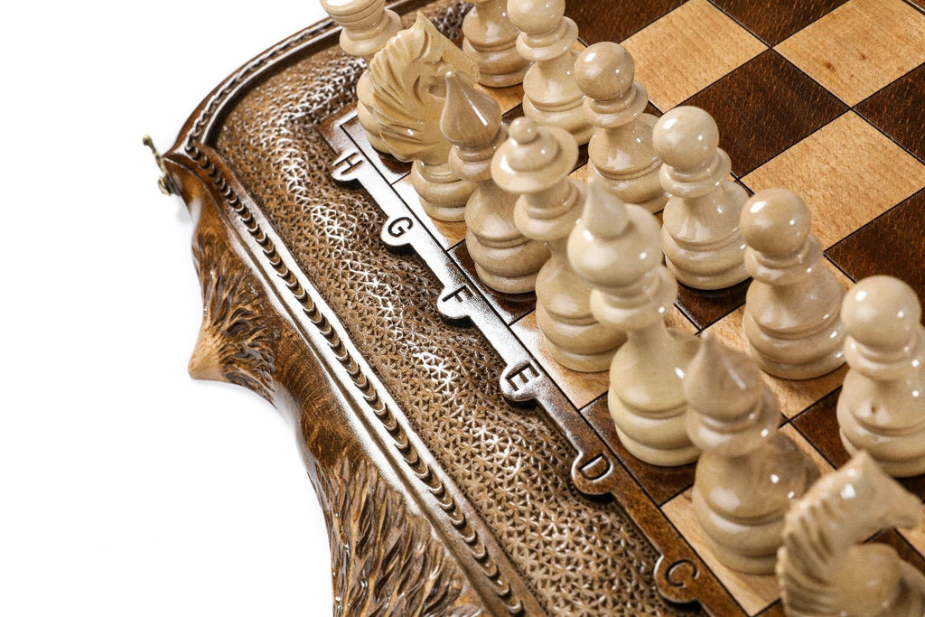 Mount Ararat Wooden Chess & Backgammon Board - Unumperfectus