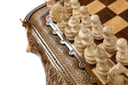 Mount Ararat Chess backgammon board - side profile showing the craftsmanship