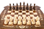 Moscow chess set - angled view showing the craftsmanship