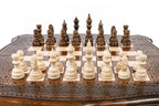 Contour Outline / chess set in wood by Hrachya Ohanyan