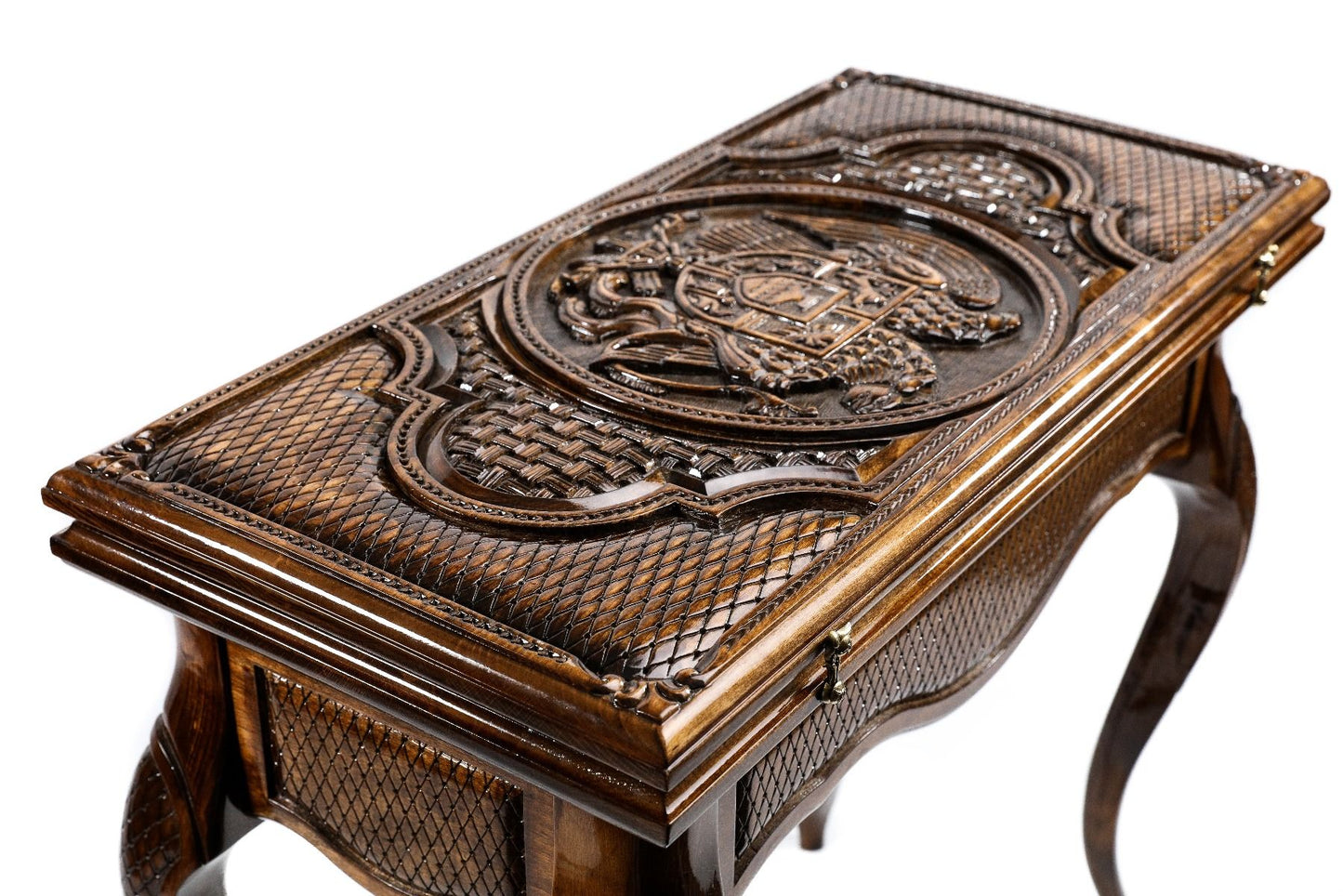Backgammon Table Armenian Coat of Arms