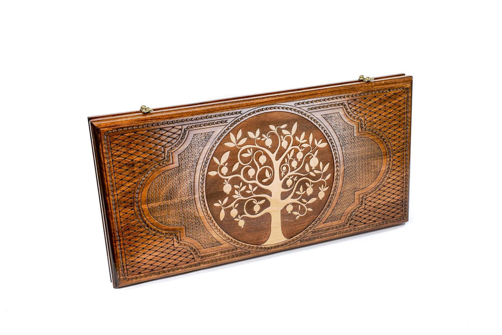 Backgammon set Armenian - Pomegranate Tree of Life - Unumperfectus