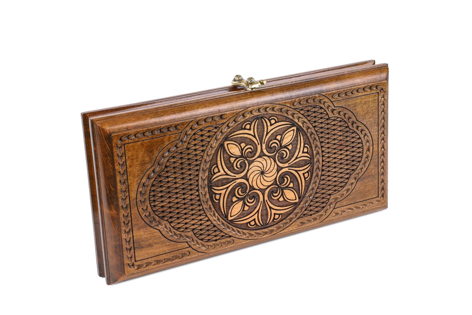 Wooden Classic Ornamental Backgammon Board 11.8" | 30 cm - Unumperfectus
