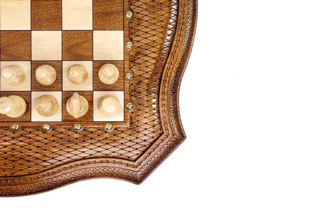 Table Chess Set - Custom Contour Outline 60 cm / 24.7" - Unumperfectus
