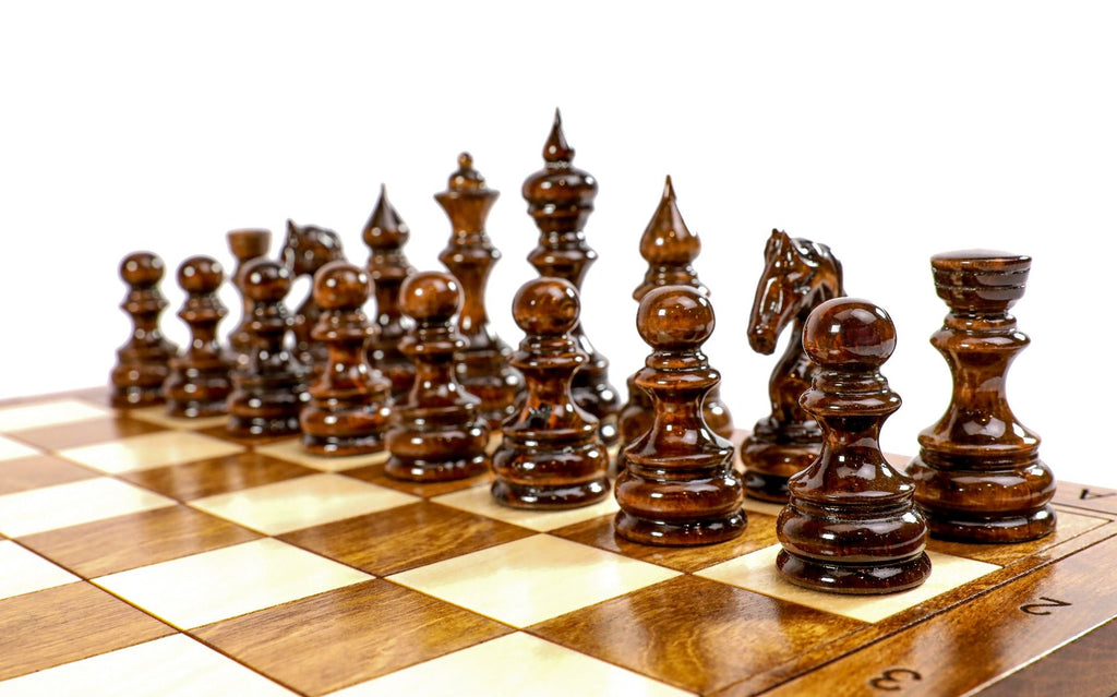 Classic Chess Set with Expanded Playing Field 15.7" | 40 cm - Unumperfectus