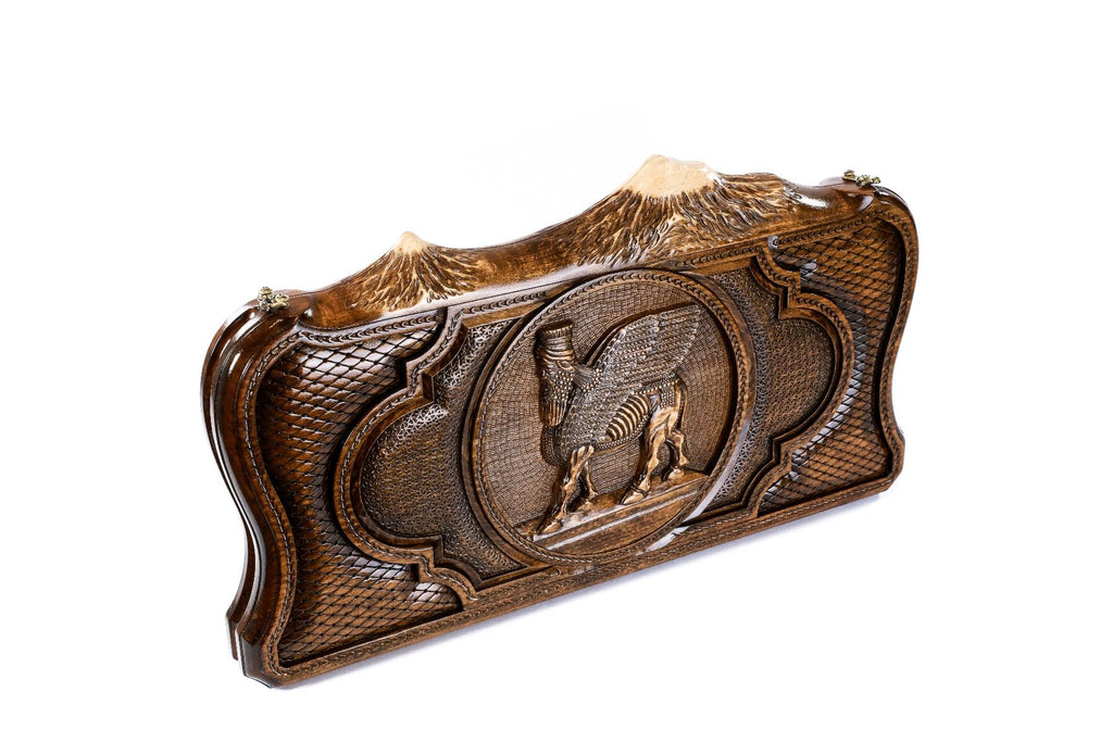 Backgammon Board - Assyrian Coat of Arms - Unumperfectus