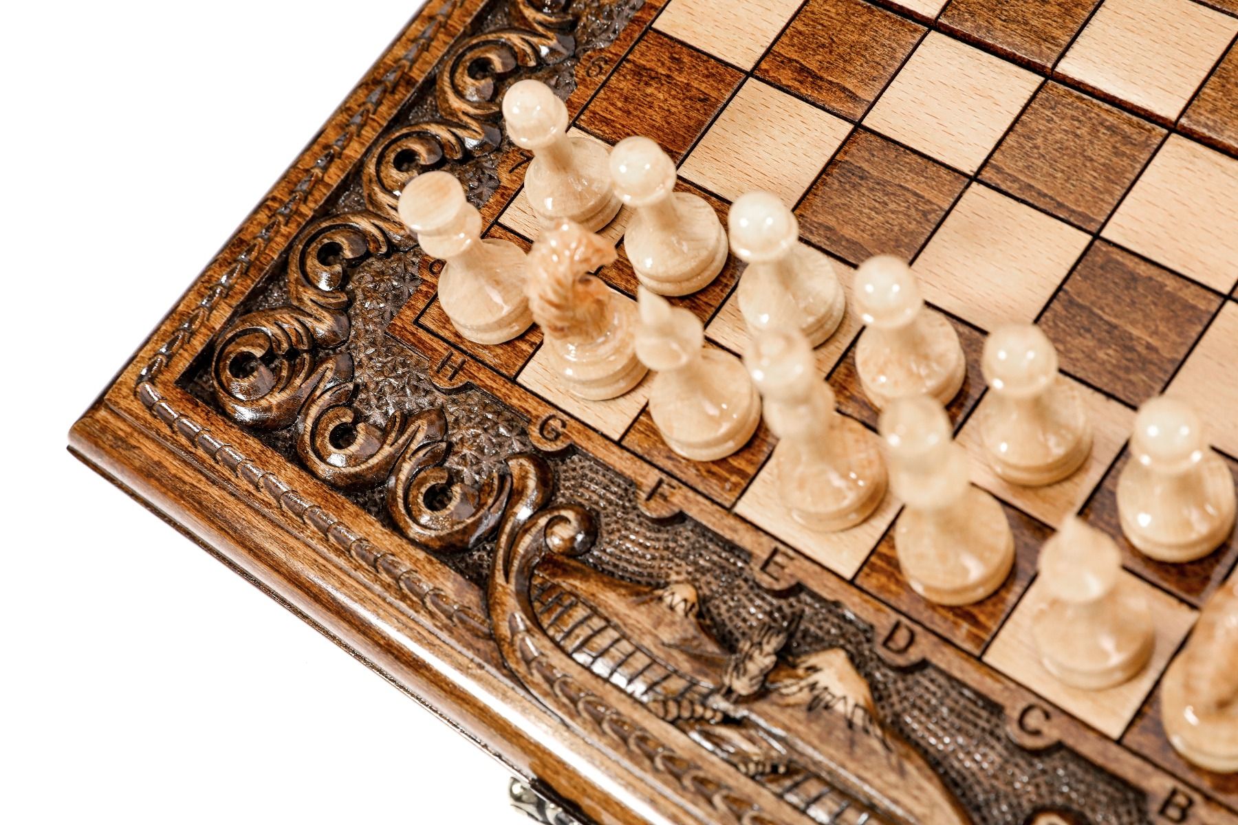 Armenian Chess & Backgammon Set with Mount Ararat 15.7" | 40 cm
