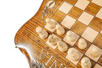 Mount Ararat Chess backgammon board - side profile showing the craftsmanship