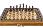 Premium artisan chess set classic wooden luxury craftsmanship
