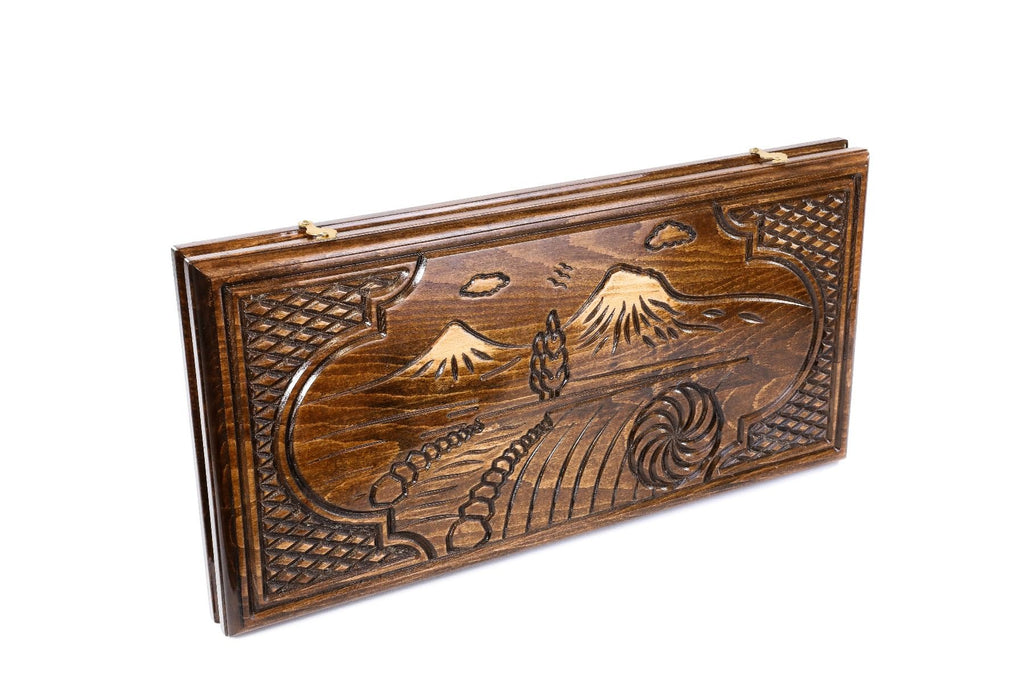 Armenian Classic Backgammon Board With Ararat 23.6" | 60 cm
