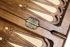 Etchmiadzin Coat of Arms backgammon board - close-up of the playing surface