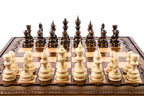 Classic chess set - side profile of the board