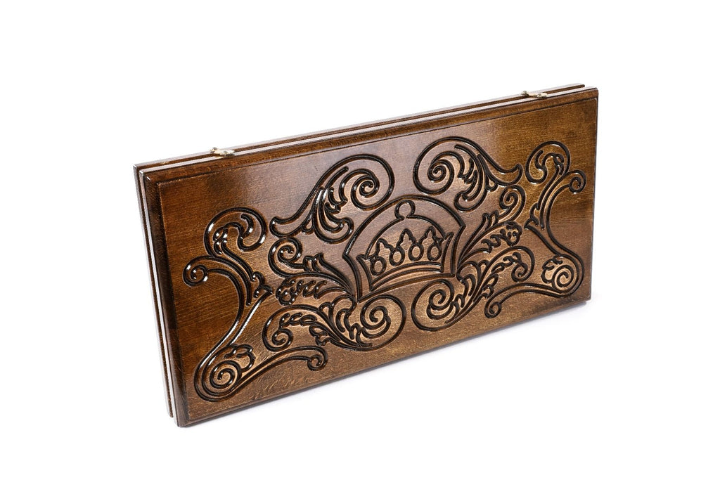 Wooden Carved Backgammon Set Rococo 23.6" | 60 cm - Unumperfectus