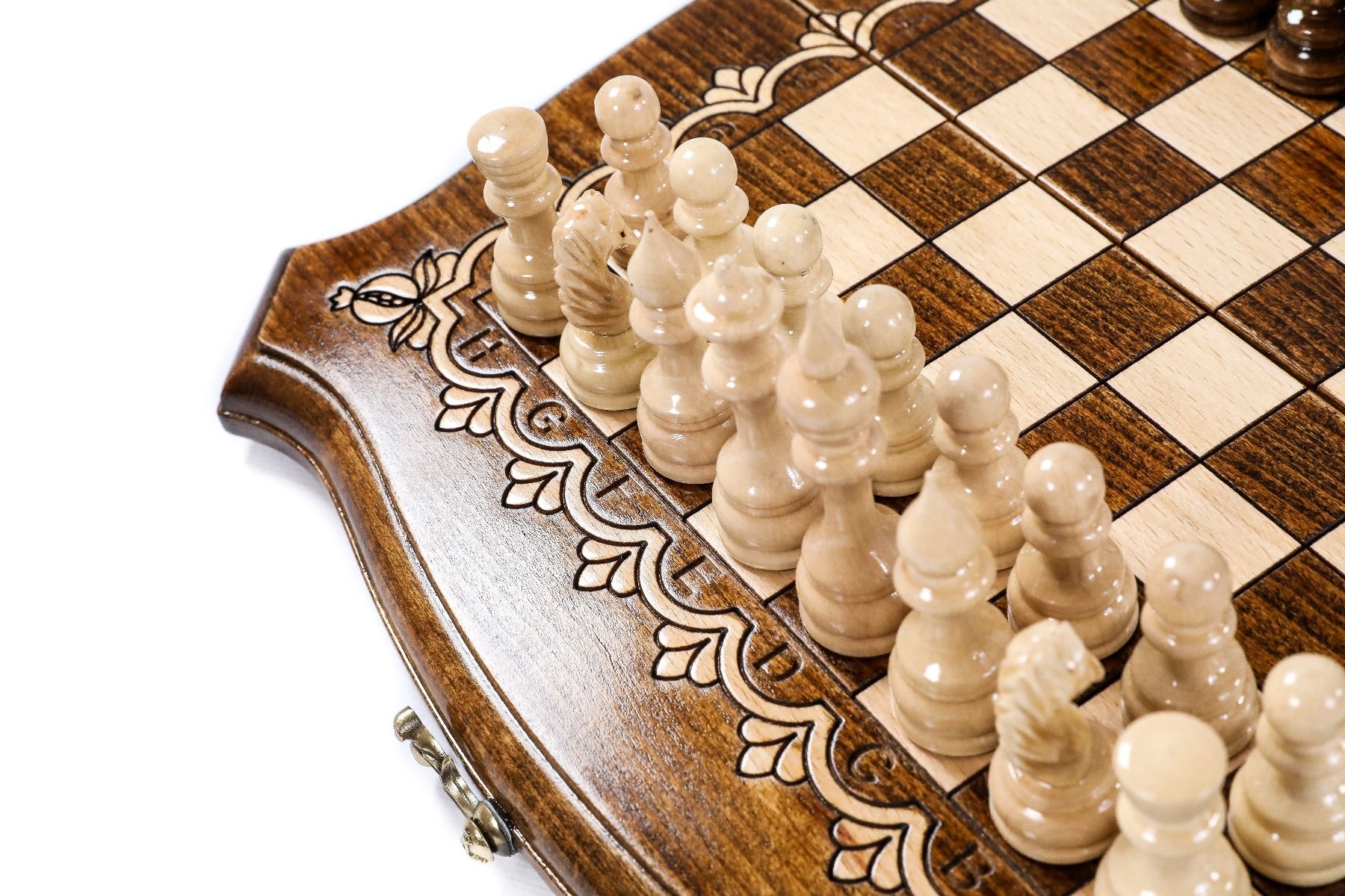 Wooden Chess & Backgammon 30 cm | 11.8" - Unumperfectus