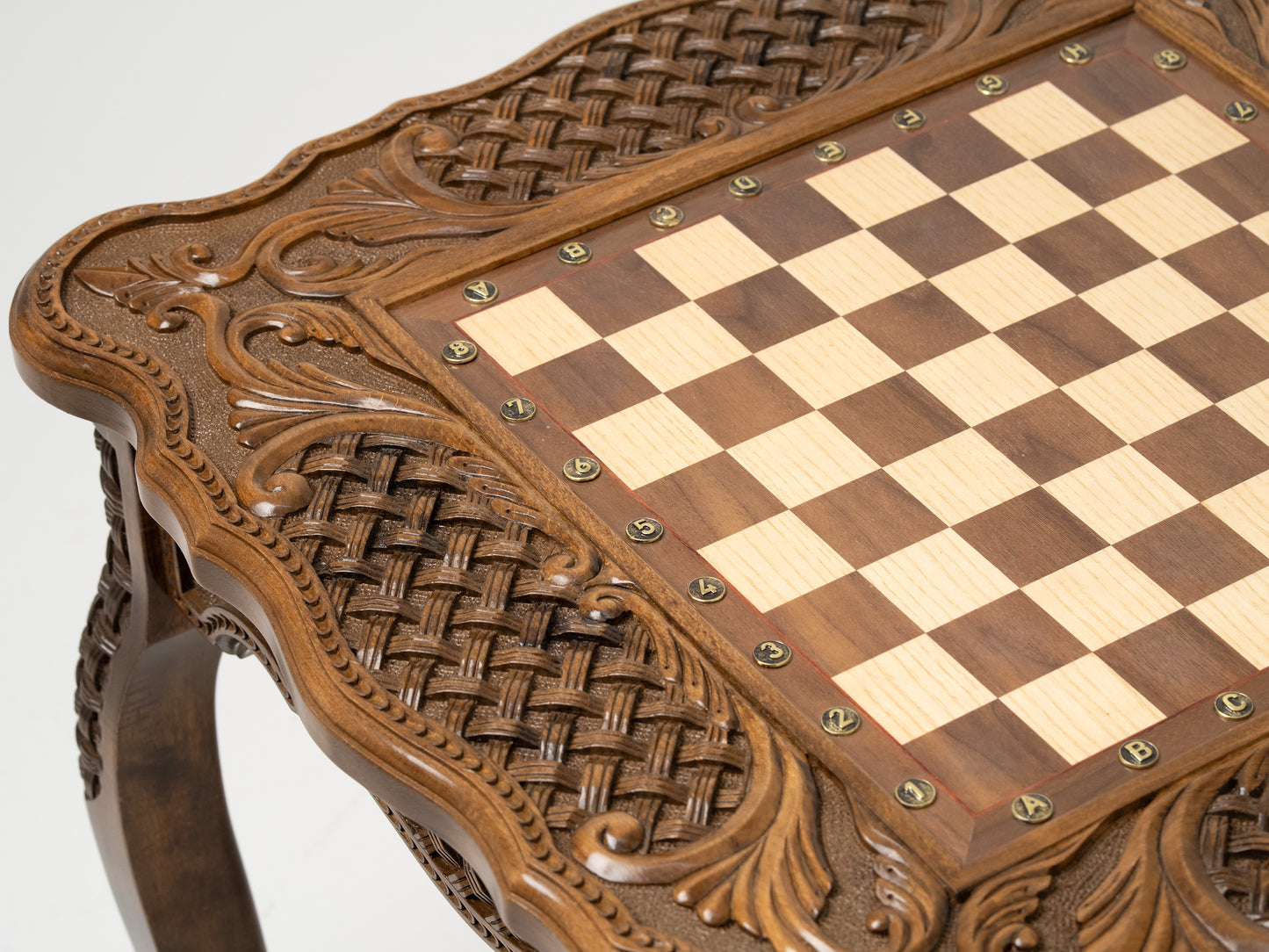 Unique chess set table as a functional piece of home art
