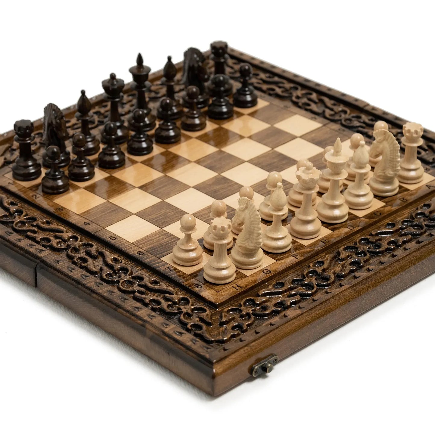 CHESS SET - Carved with Ornaments