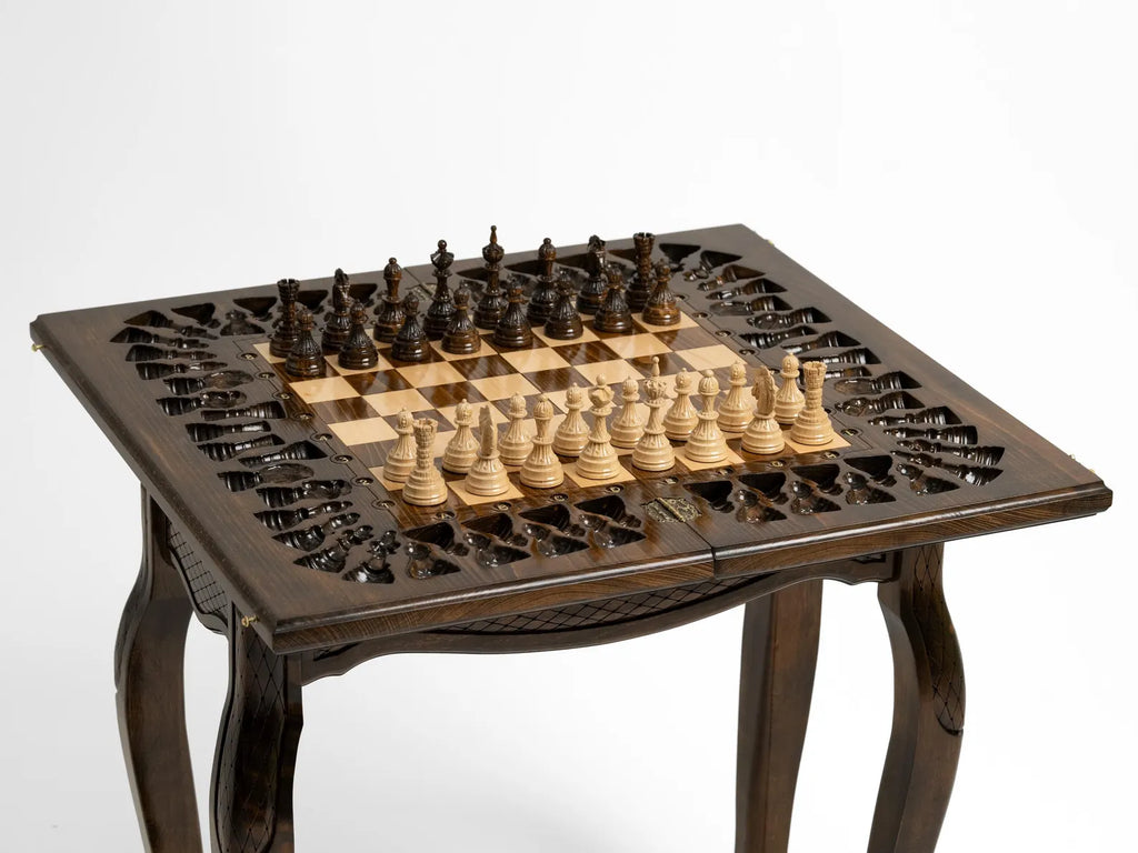 Exquisite Luxurious Chess Table - Handcrafted Statement Piece - Unumperfectus