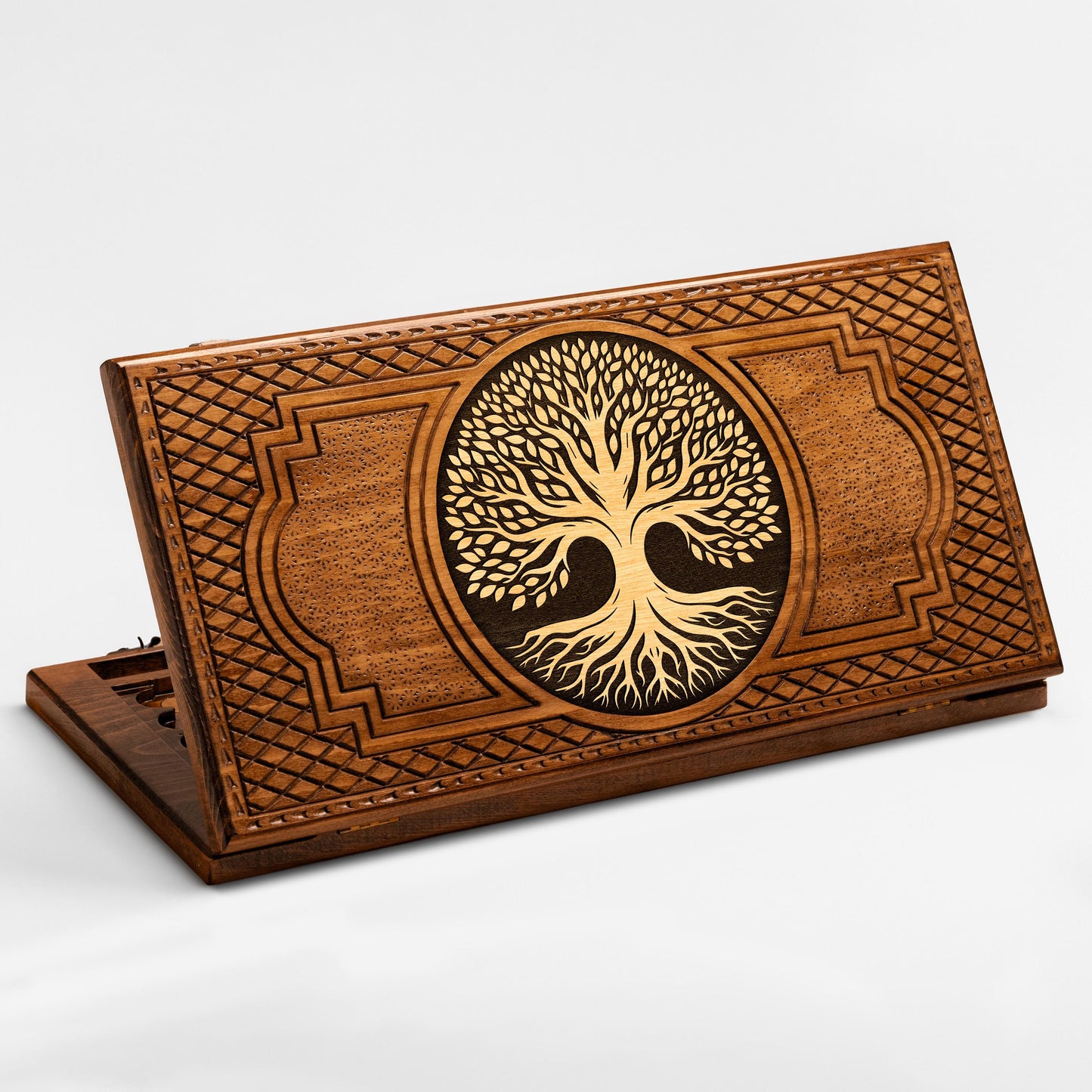 Backgammon Wooden - Tree - Unumperfectus