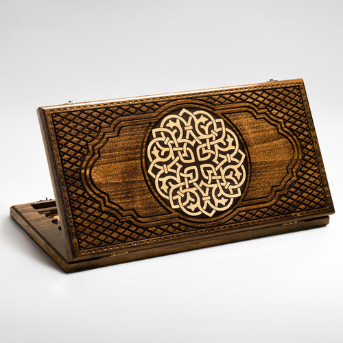 Armenian backgammon board with heritage ornament center