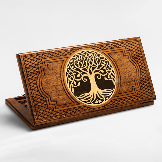 Backgammon Set with Celtic Tree - Unumperfectus