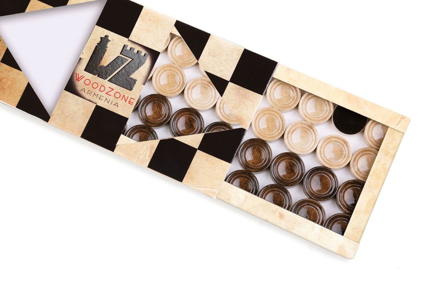 Chess-backgammon with an ornamental braid pattern classic